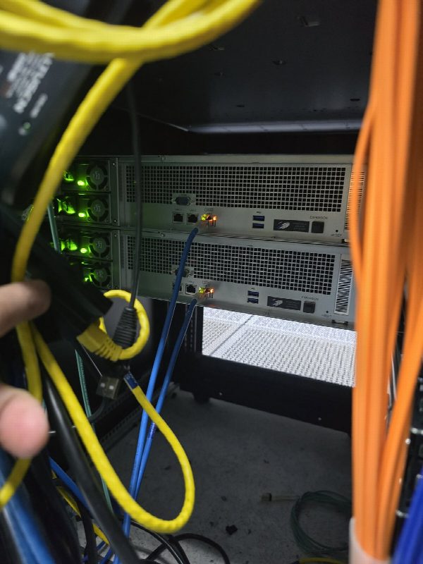 Ryzen engineers at work — on-site delivery photo
